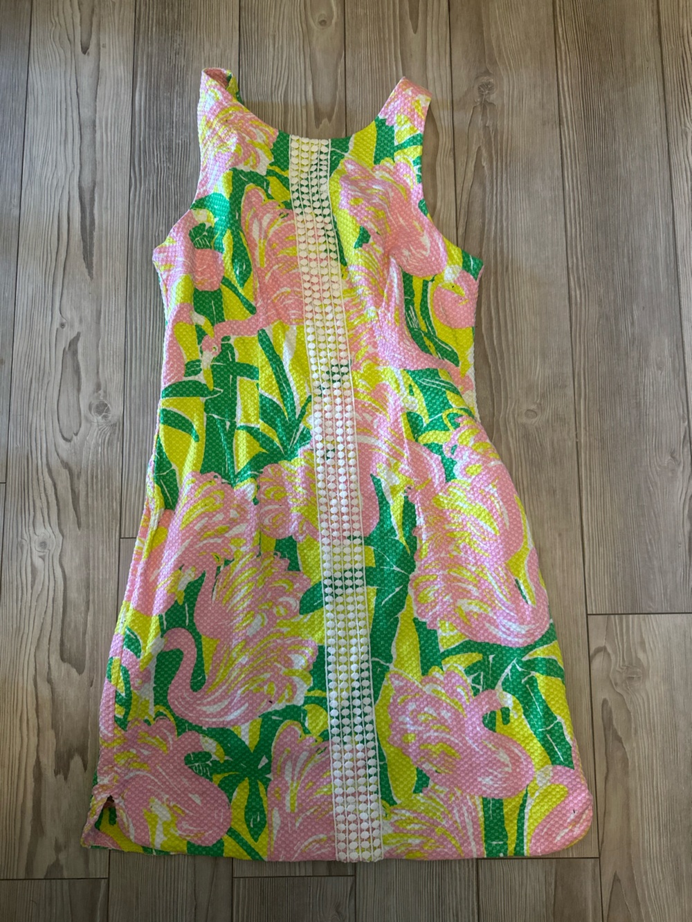 Lilly Pulitzer Pink Green Yellow Patterned Kids Skirt